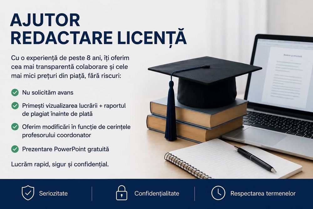 Ajutor lucrare de licenta si disertație