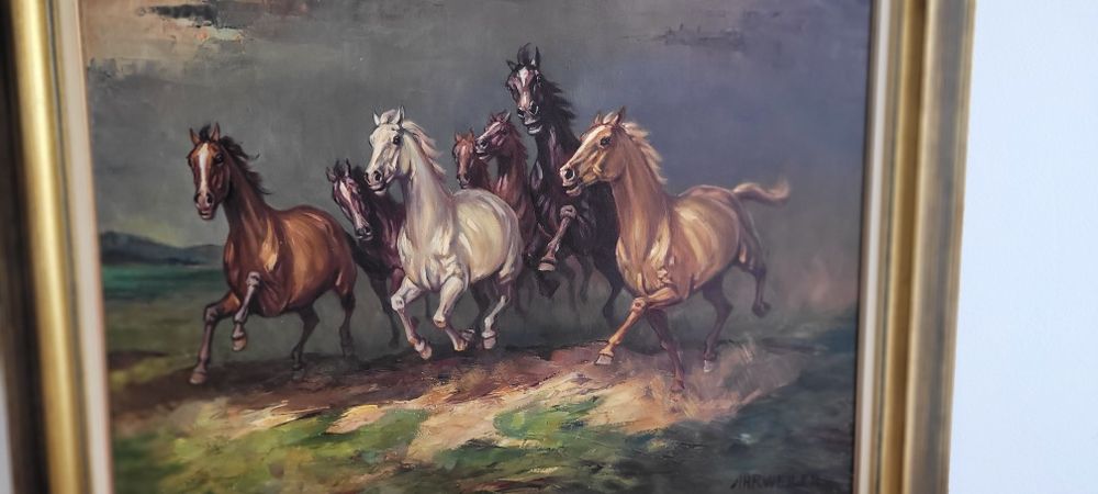 Tablou pictat pe panza semnat