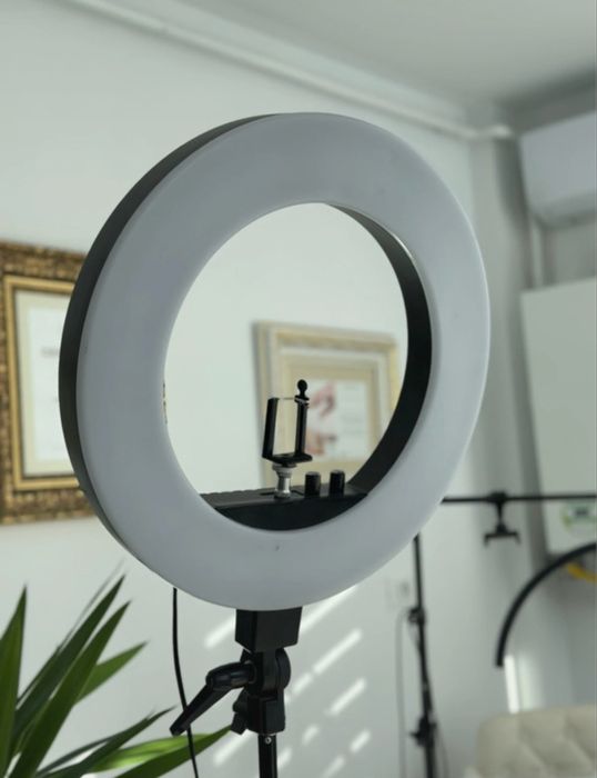 Lampa led ciculara profesionala pentru beauty  45 diametru