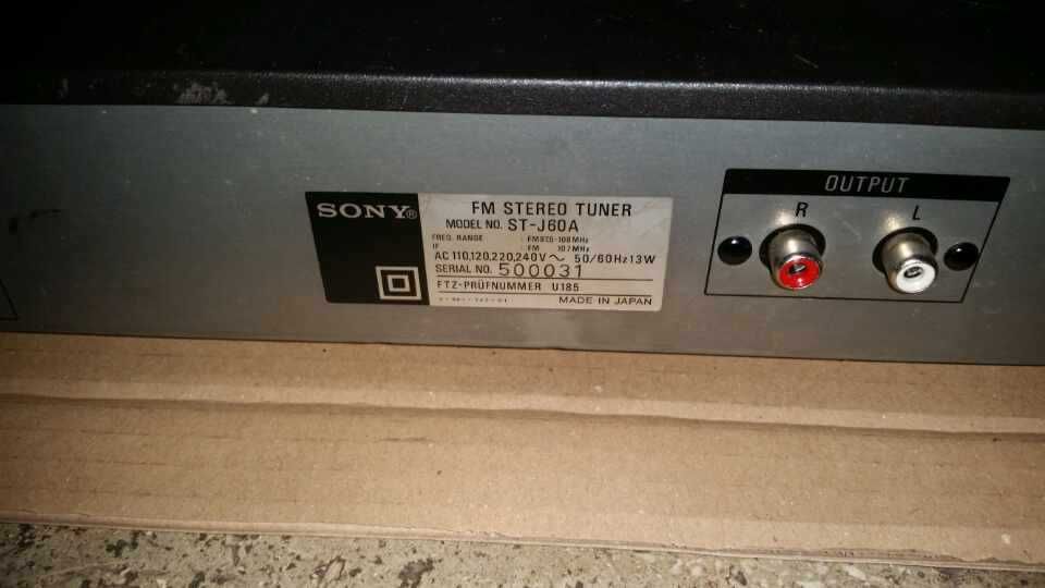 Tuner SONY vintege Model ST J 60 A poze reale MADE IN JAPAN