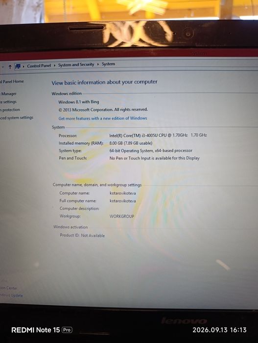 Lenovo G50-70 лаптоп