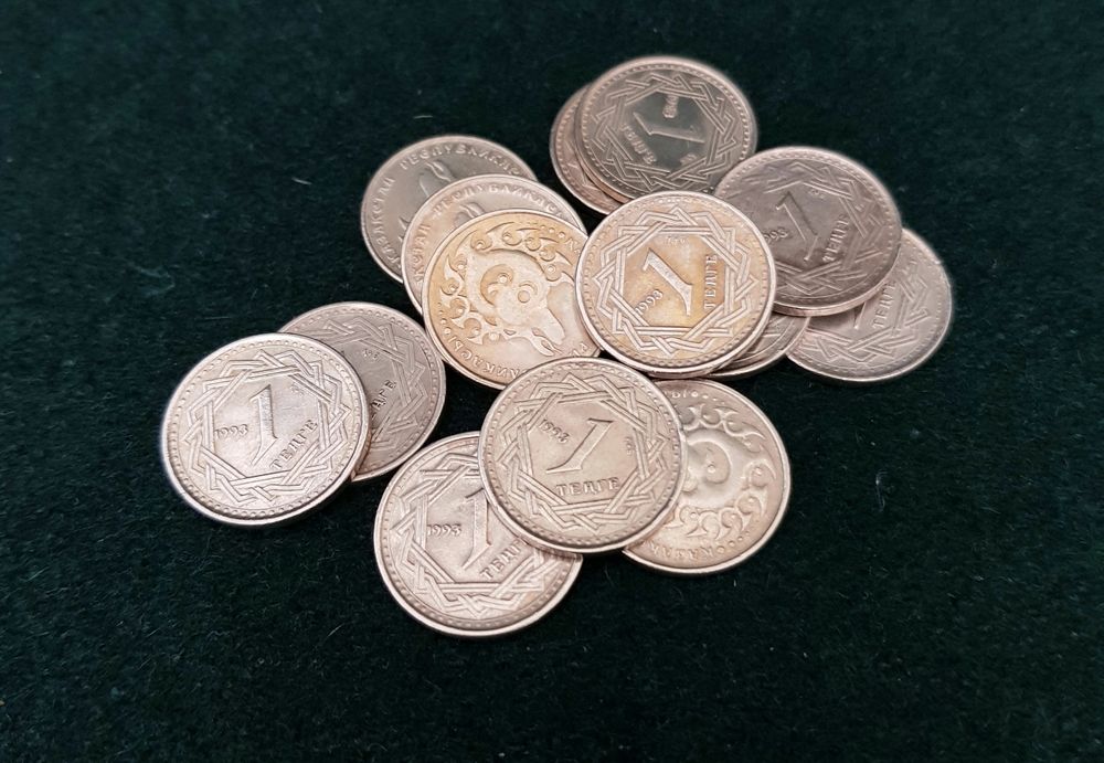 Монета 1 тенге 1993 г