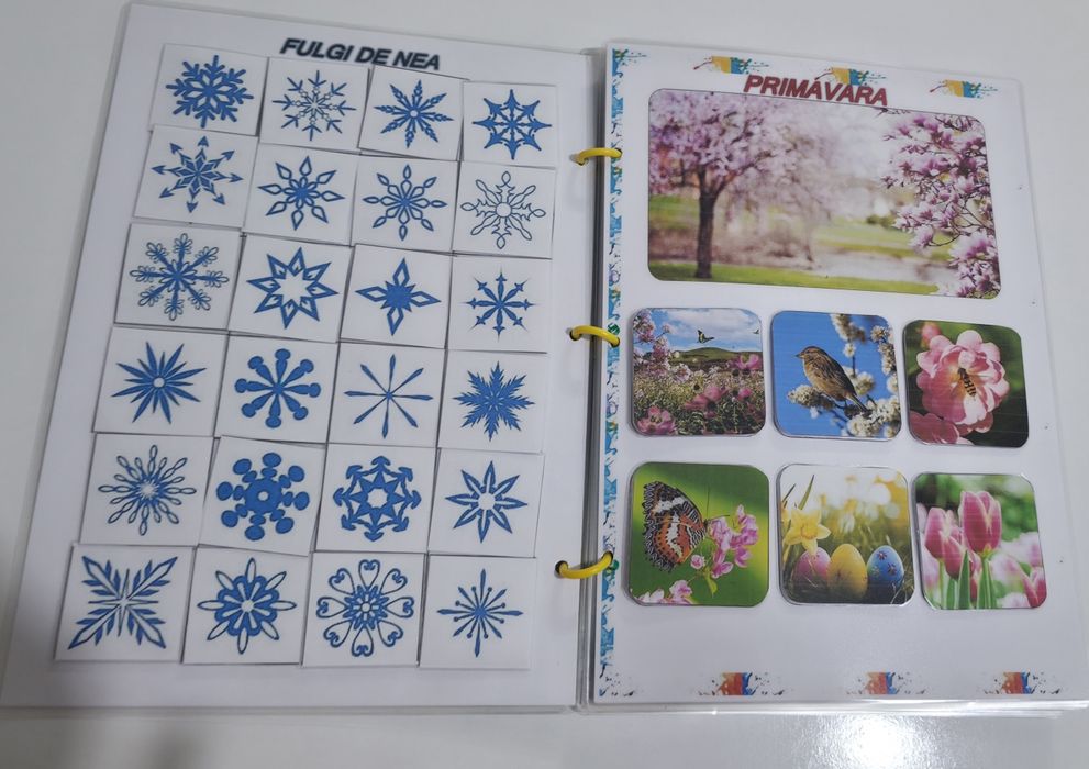 Caiet educativ reutilizabil lucrat manual