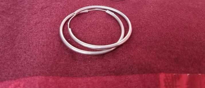 Сребърни обеци халки