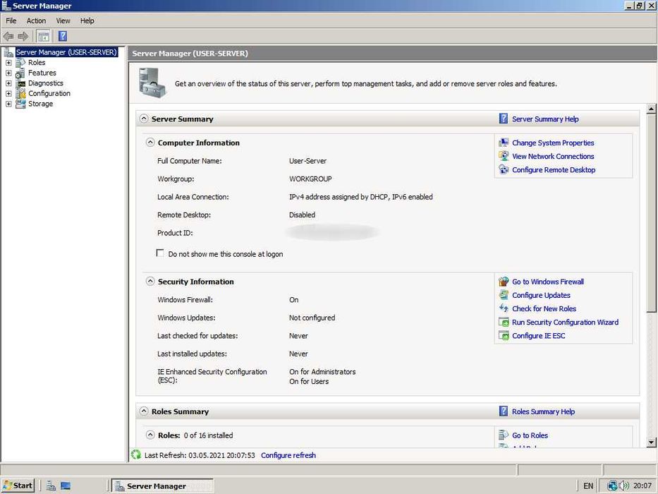 Windows Server 2008 cu SP1 (32-bit) [Sistem operare PC]