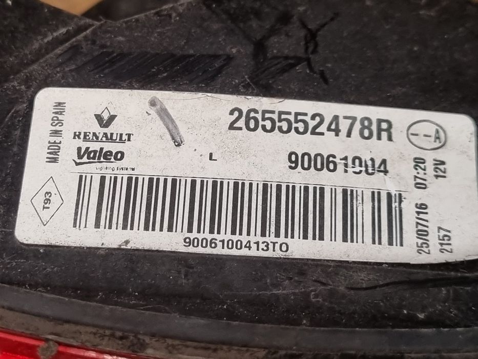 Stop Stanga Renault Kadjar 2015 - 2018 SUV 4 Usi (1518) Cu led 265552478R Garantie