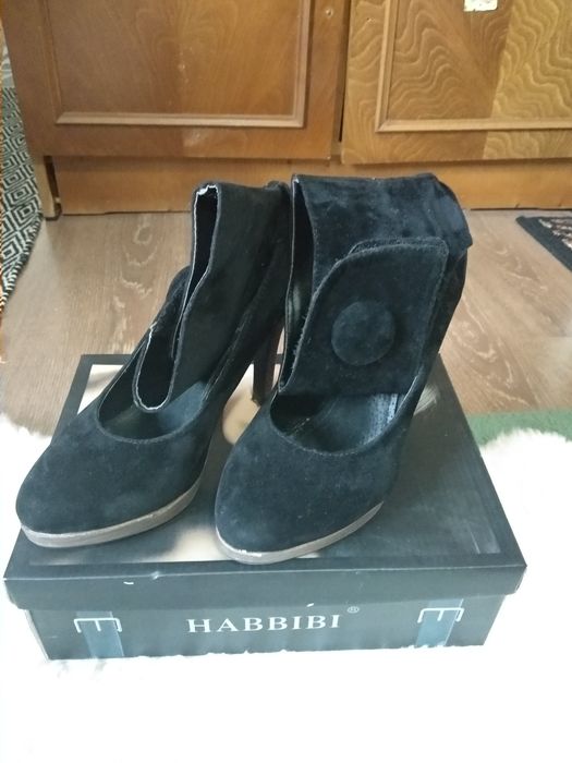 Pantofi cu toc si platforma 36