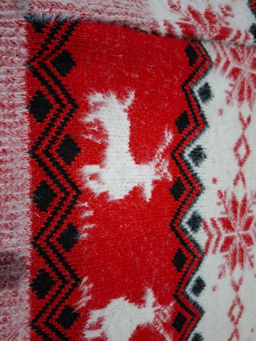 Дамски коледен пуловер с еленчета