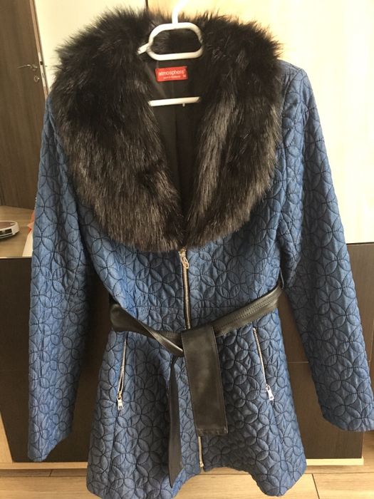 Trench albatru primavara/toamna