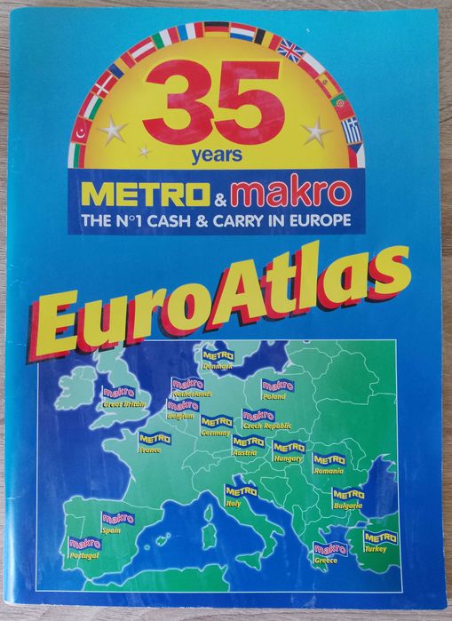 Метро и Макро пътен атлас на Европа/ Metro & Makro Euro Atlas