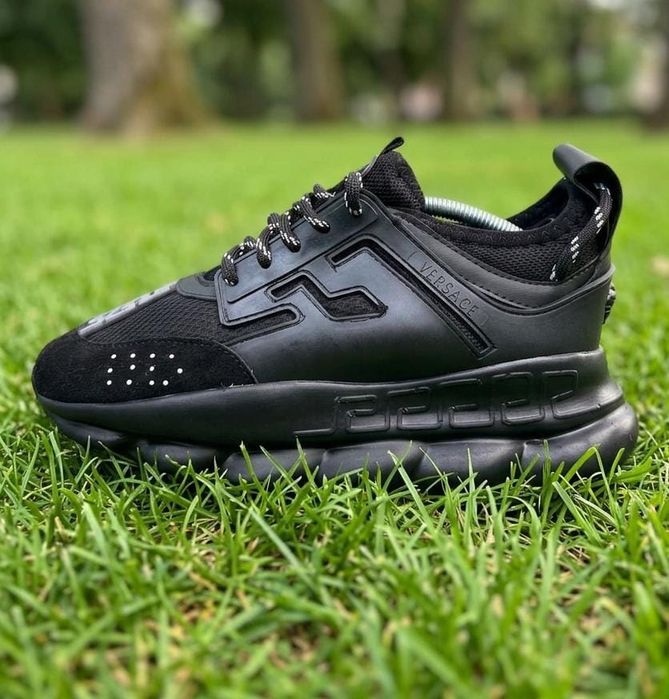 Adidasi Versace Chain Negru - Unisex