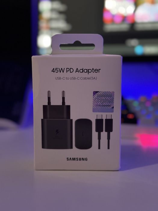 Incarcator Samsung 45W + cablu 5A, nou sigilat