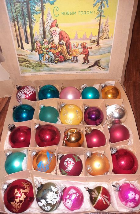Наборы елочных игрушек Гдр