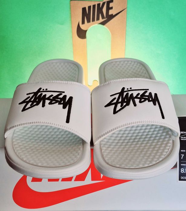 STÜSSY & Nike Benassi Slide - оригинални джапанки