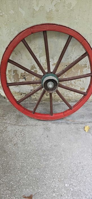 roata din lemn rustica decor