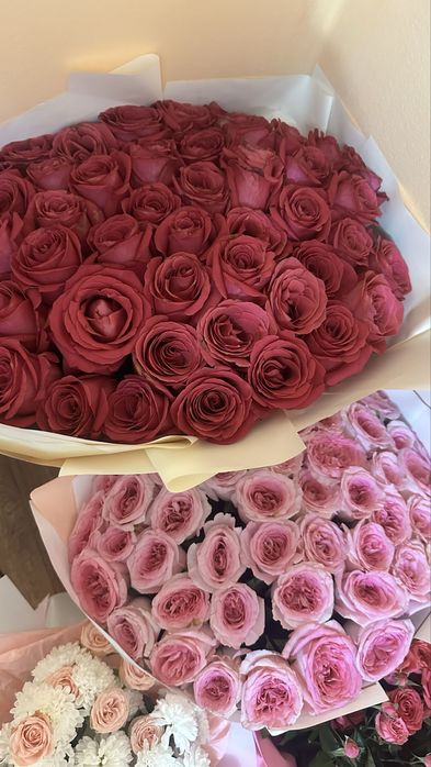 Букеты цветов свежие, бу