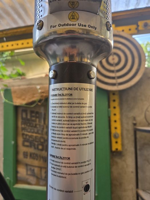 Incalzitor terasa tip ciuperca