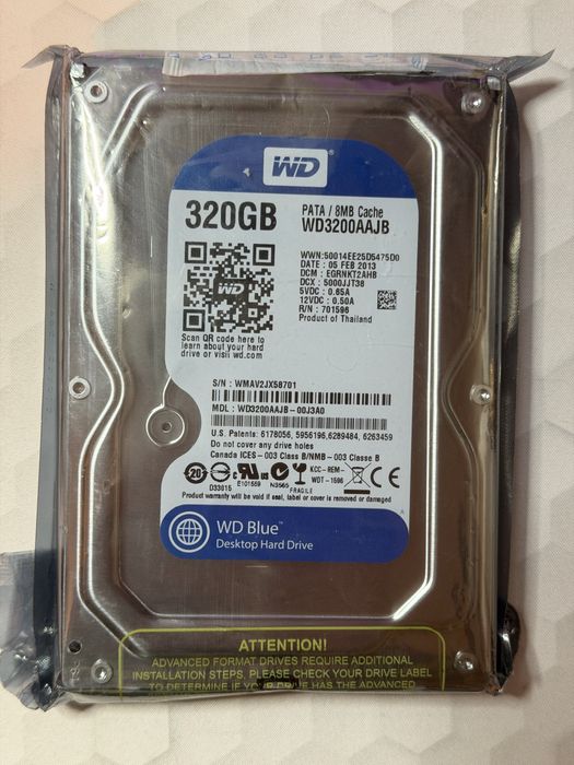 Hdd Western Digital 320GB NOU - CONECTARE PATA / IDE133