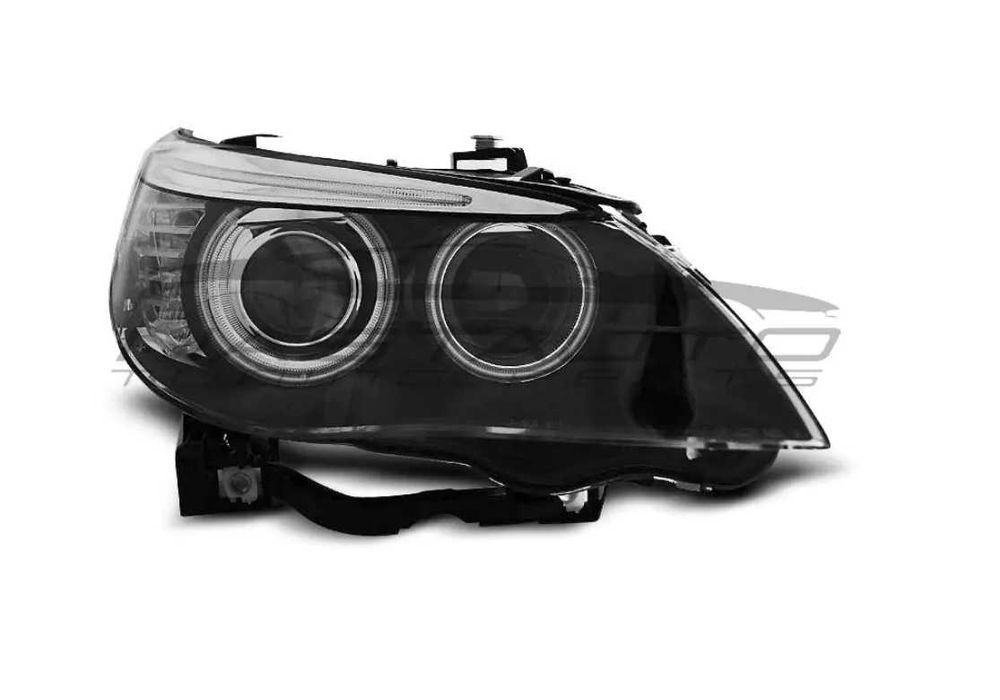 XENON Фарове D2S с ангелски очи CCFL Черни за BMW E60/E61 03-04