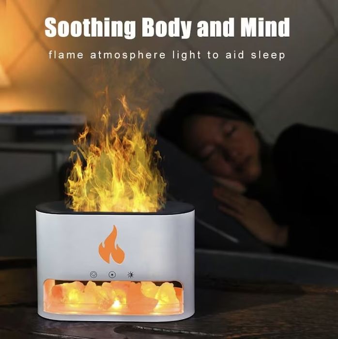 Difuzor Aromaterapie, Umidificator cu Sare de Himalaya 250ml