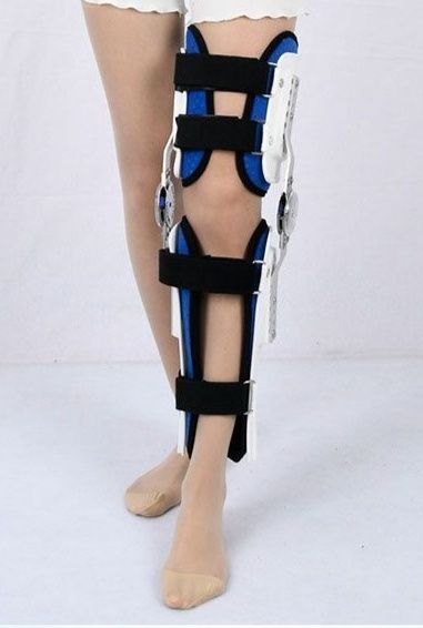 Ортез шарнирный фиксатор коленного сустава регулируемый градусный