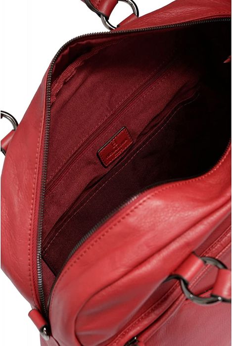 Geantă damă din piele Hexagona Paris de culoare roșie