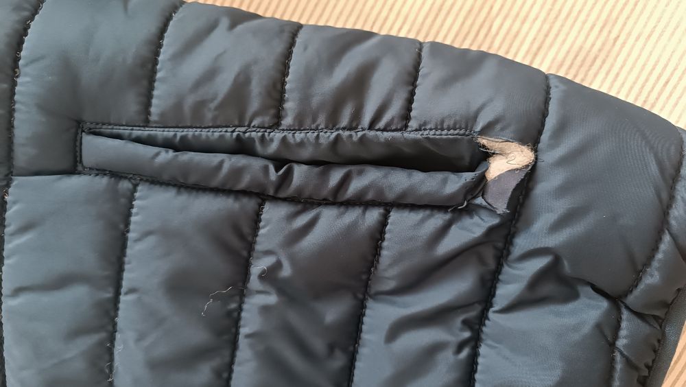 Зимно яке синьо момче 152см