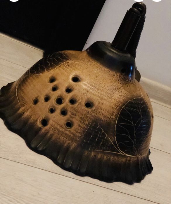 Mid century 2 lampa pendul ceramica