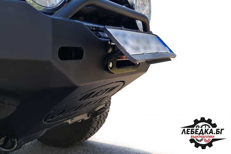 Плоча за регистрационен номер, монтаж директо върху ролков водач