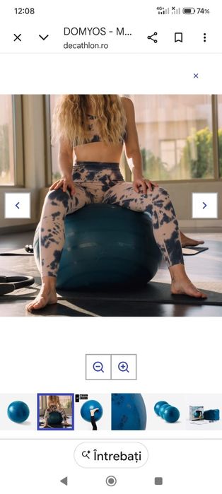 Minge, disc echilibru Domyos pentru fitness sau kineto