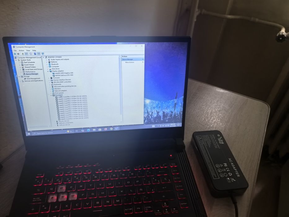 Leptop asus tuf i7 9750H 16g displei 15.6 gtx 1650