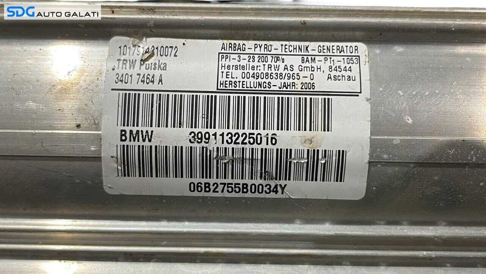 Airbag Pasager BMW Seria 3 E90 E91 2004 - 2011 Cod 399113225016 [LR0996]