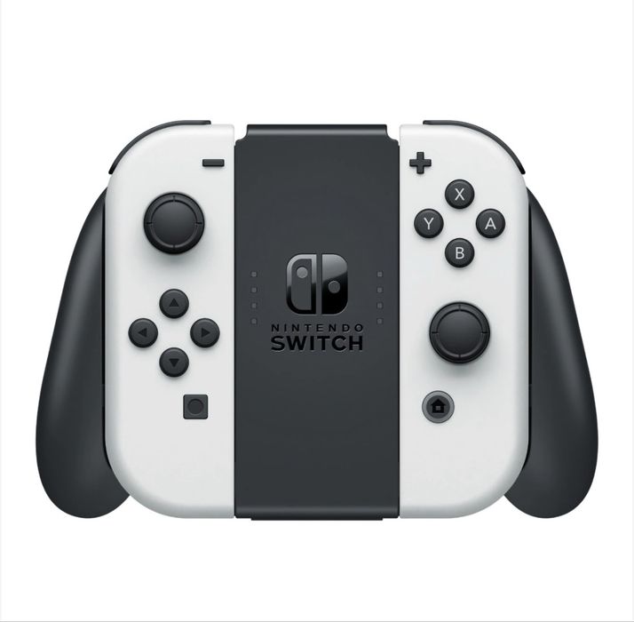 Nintendo Switch OLED White 64GB + 4 игри + пълен комплект