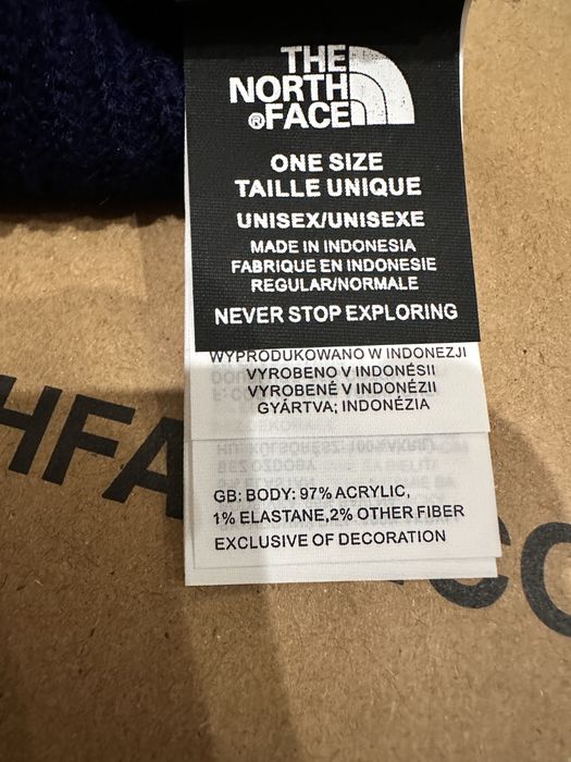 The North Face box logo cuffed beannie зимна шапка