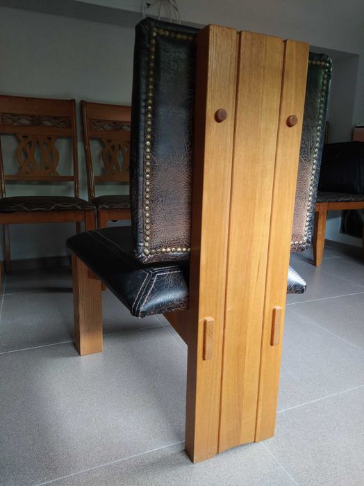 Стул (Массив/Кожа)