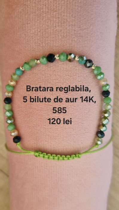 Bratara reglabila,  aur 14K