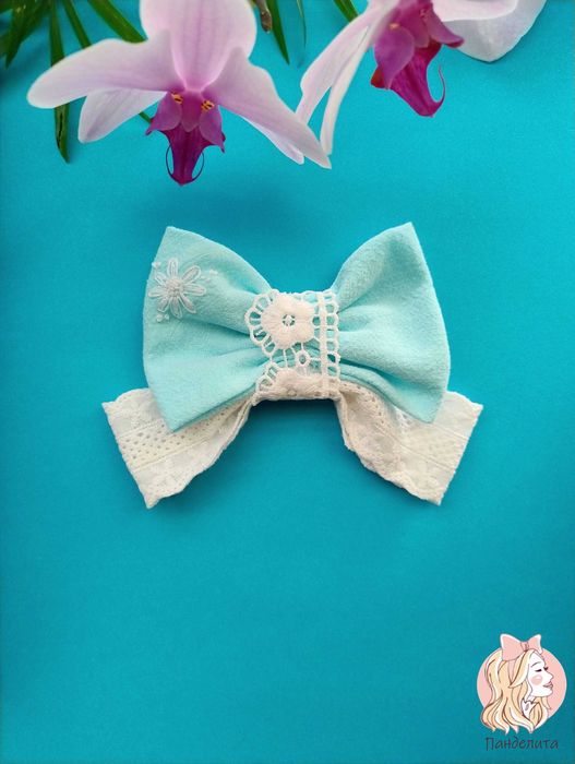 Панделки за коса с ръчна бродерия