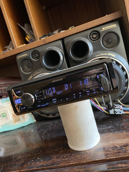 Kenwood KDC-BT49DAB - ВИСОК КЛАС - USB Bluetooth CD за кола сд радио