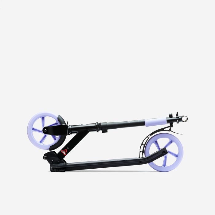 Trotinetă Mid 7 cu cric Negru-Mov - No - produs resigilat Decathlon