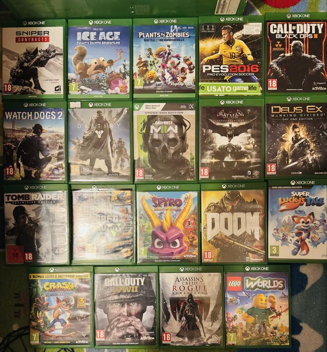 Xbox one x 1TB 4K  HDR  cu 19 jocuri incluse