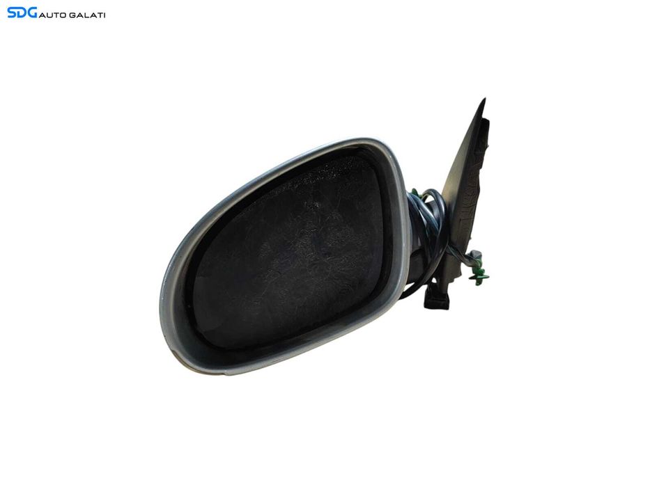 Oglinda Stanga Electrica Fara Pliere Rabatare Electrica cu Semnalizare Argintiu LA7W Volkswagen Passat B6 2005 - 2010 (Fara Sticla) [LR0570]