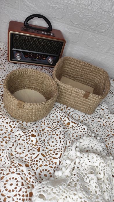 Корзина из джута