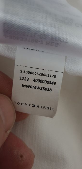 Tommy Hilfiger Pique Cotton Slim Fit / S НОВО! ОРИГИНАЛ! Мъжка Риза!