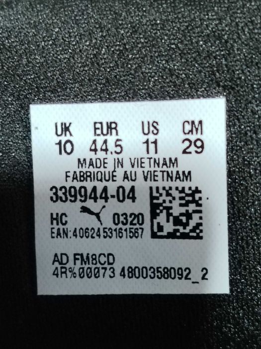 PUMA Ferrari adidași, mărimea 44,5, interior talpă 29 cm