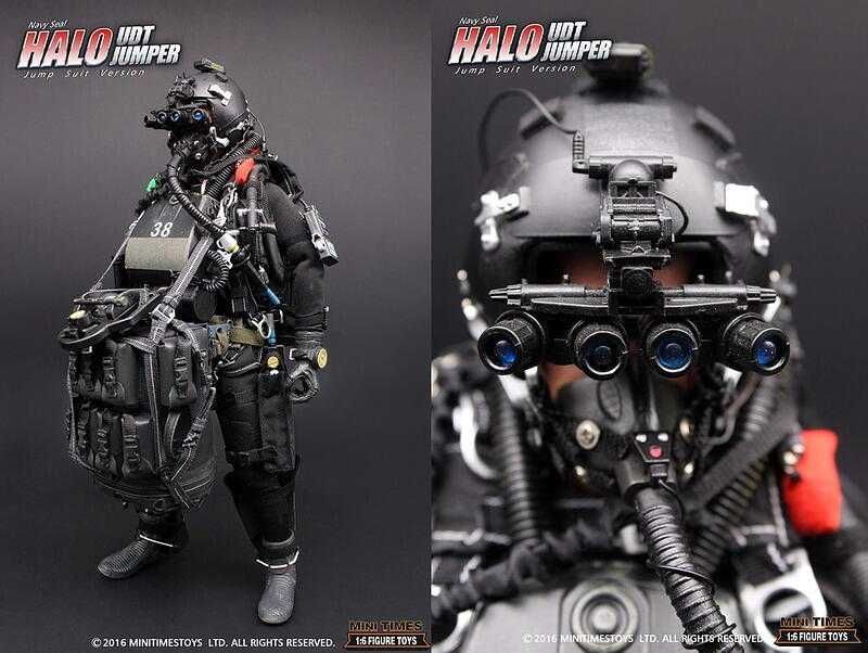Фигурка Mini Times  MT-M004 Морской котик США HALO UDT парашютист 1/6