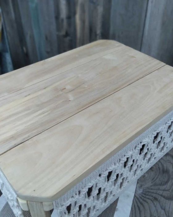 Макраме короб для вещей ручной