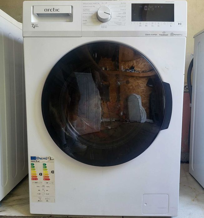 Masina de spalat rufe cu uscator Arctic, 1200 RPM, Spalare 7 kg, Uscare 4 kg, Motor Silent Inverter, Bluetooth, Spalare Rapida 14'