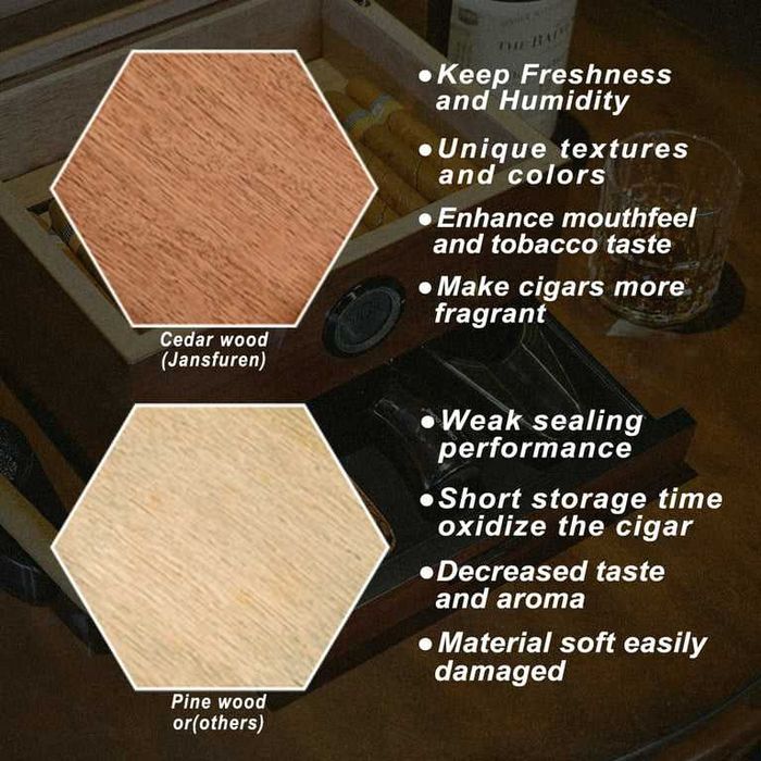 Хумидор за пури испански кедър чисто нов