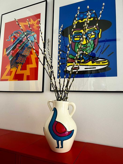 Piet Parra x Case Studyo The Wonky vase Confused Bird vaza Limited Edt