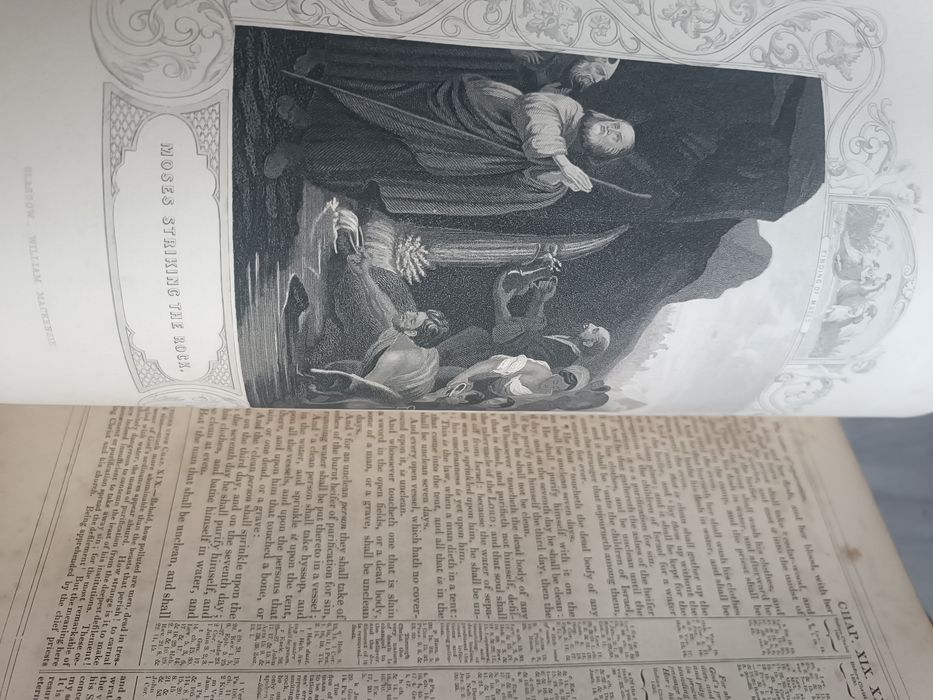 Biblie veche anii 1800 Anglia